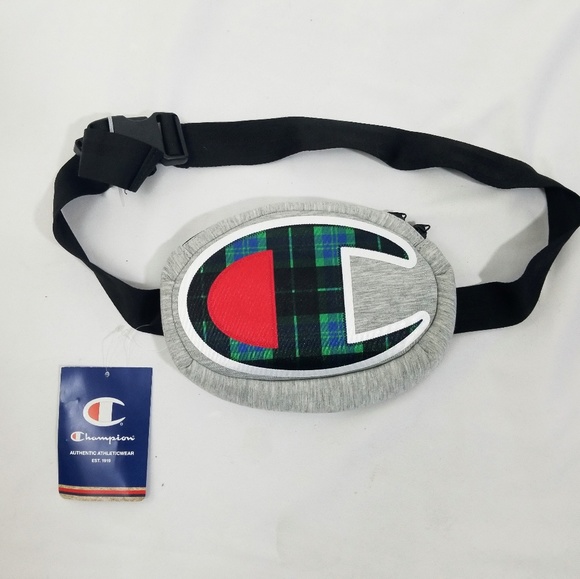 champion tartan sling bag